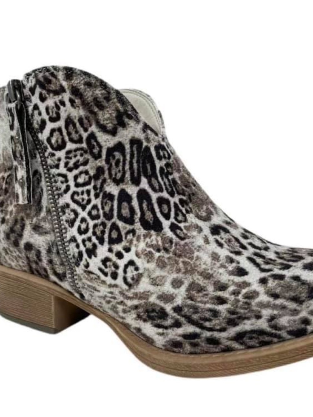 Very G Bootie-White/Black-Size 7